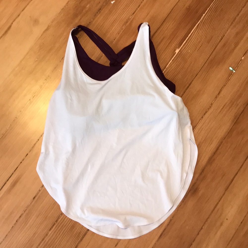 Top with built in sports bra